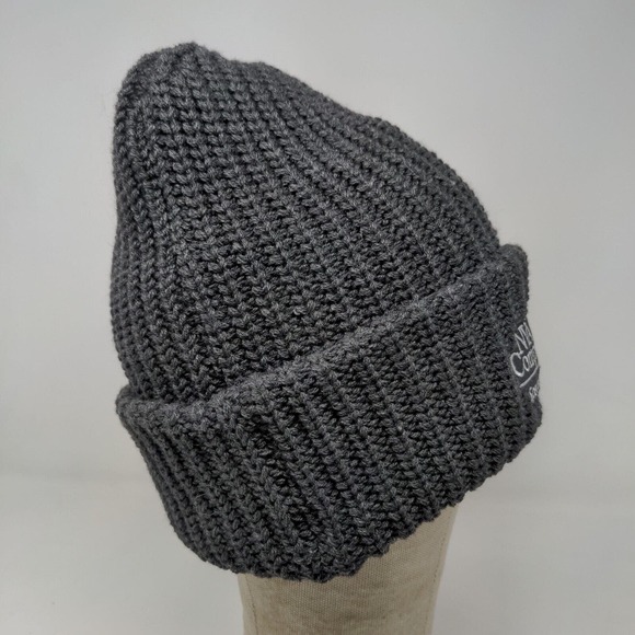 NVA Compassion First Hospital Men's Knit Beanie Hat Cap Gray Embroidered Logo - Picture 6 of 11